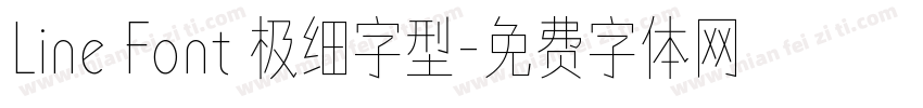 Line Font 极细字型字体转换